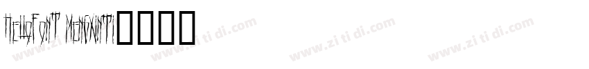 HelloFont MengXinTi字体转换